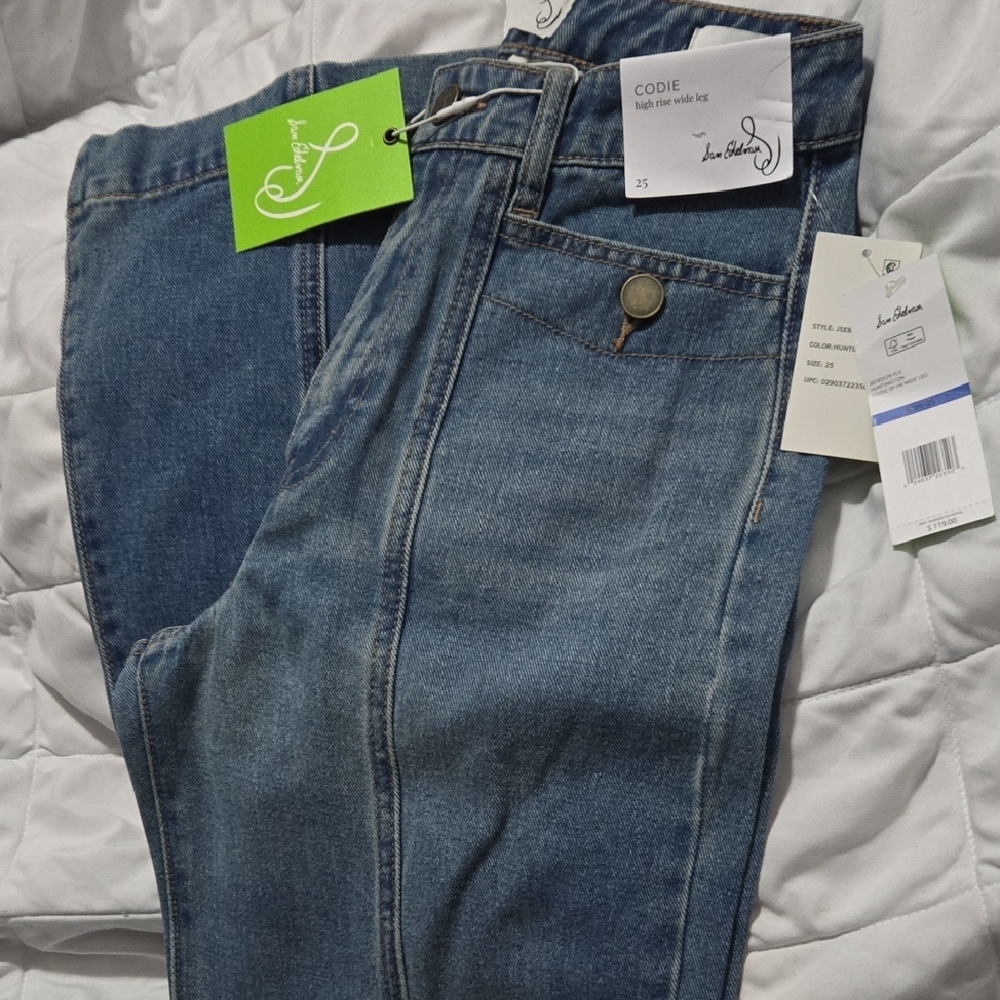 Sam Edelman High-Rise Wide Leg Jeans
